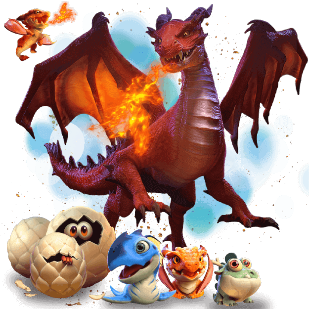 สัญลักษณ์ เกมสล็อต Dragon Hatch เพิ่มโอกาสในการชนะ